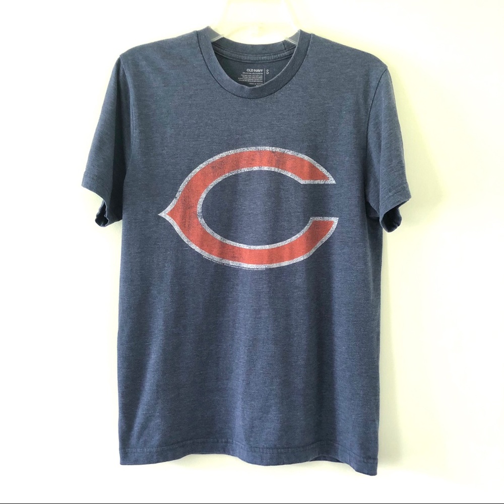Chicago Bears Blue & Orange T-Shirt Football Old Navy Size Small